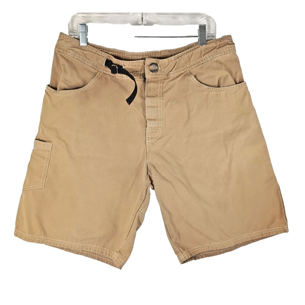 Metolius Men's Climbing Shorts Waist 35 Khaki Hike Fish Outdoor Cargo Bermuda